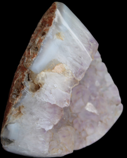 Amethyst with Agate geode 435g in sunlight - Rocks and Things Store