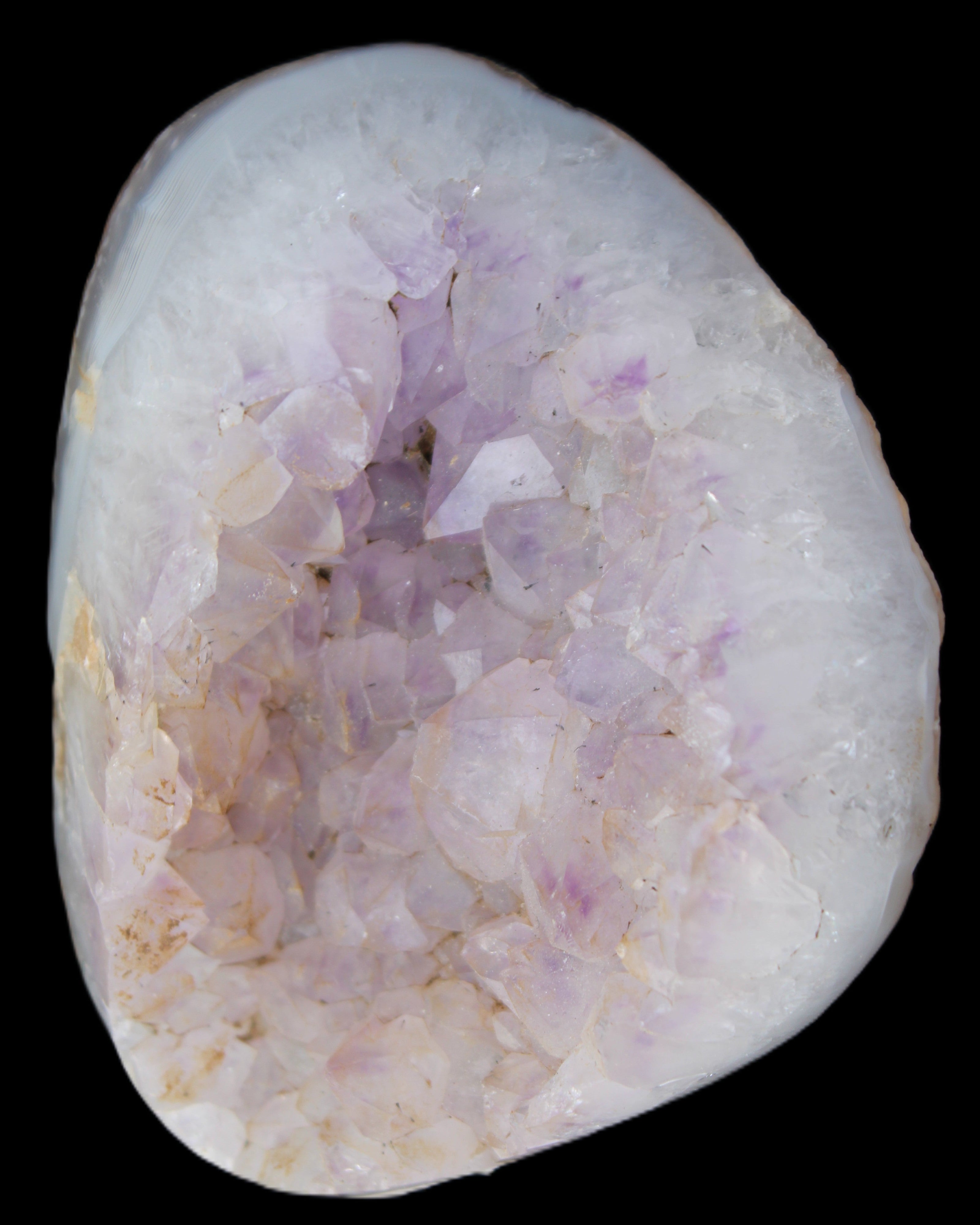 Amethyst with Agate geode 435g in sunlight - Rocks and Things Store