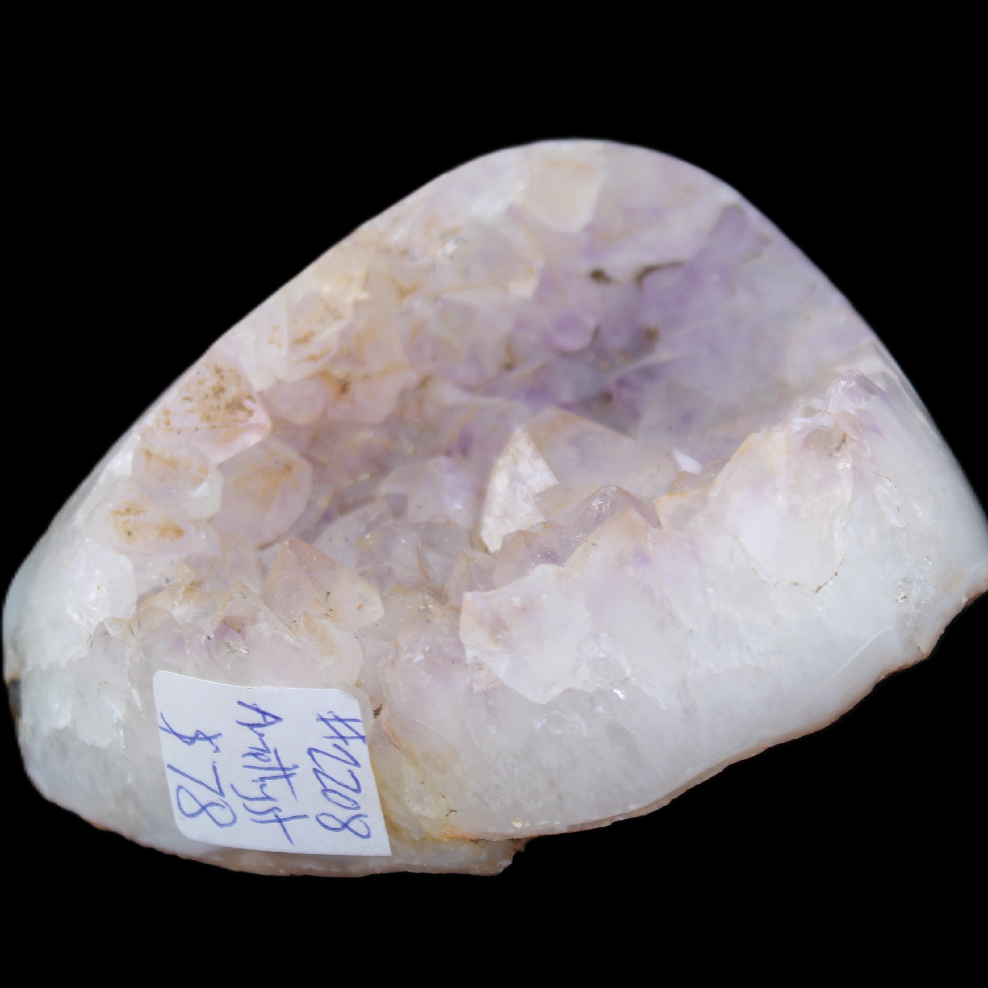 Amethyst with Agate geode 435g in sunlight - Rocks and Things Store