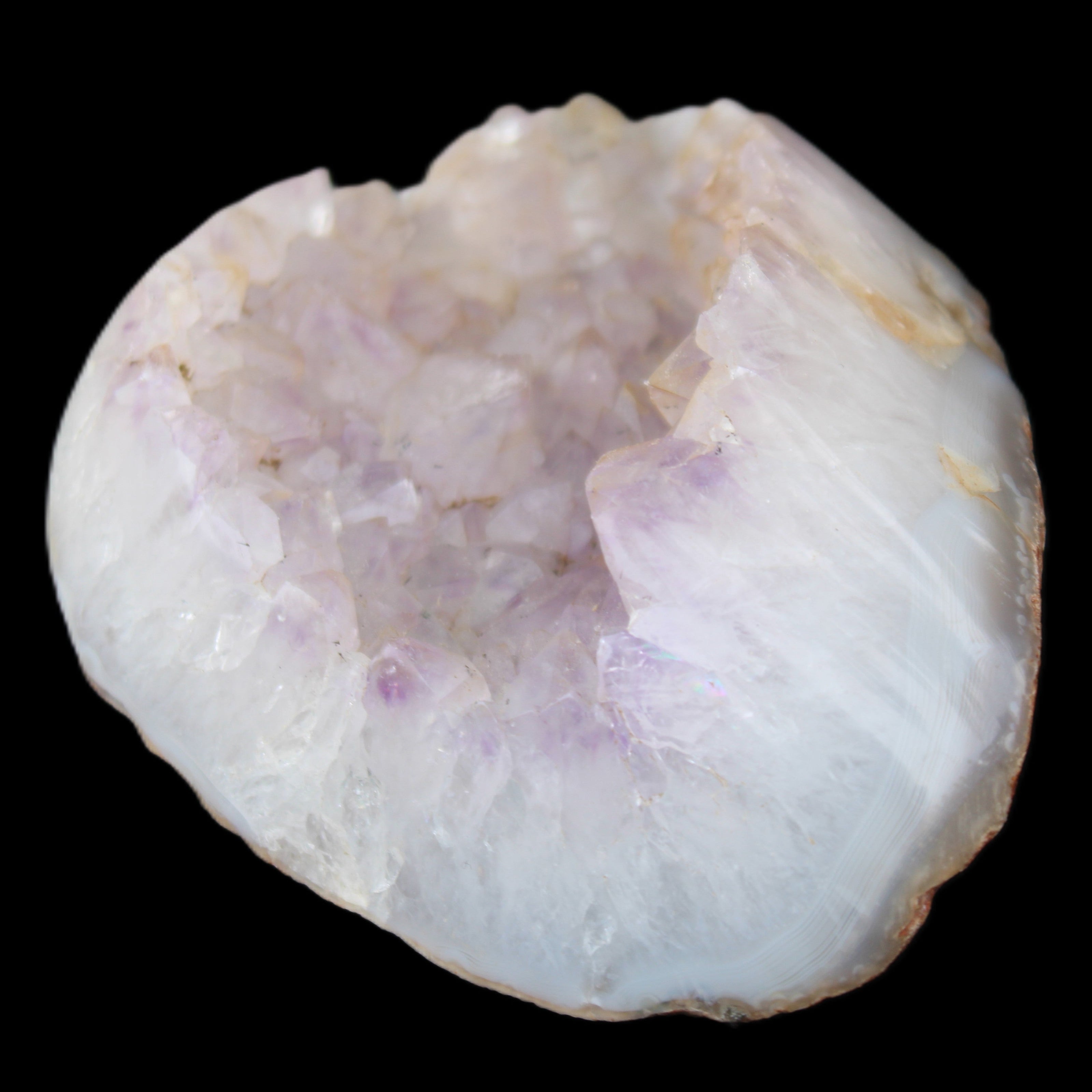 Amethyst with Agate geode 435g in sunlight - Rocks and Things Store