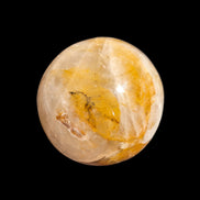 Yellow flower Calcite sphere from Madagascar 436g in sunshine - Rocks and Things Store