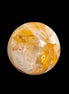 Yellow flower Calcite sphere from Madagascar 436g in sunshine - Rocks and Things Store