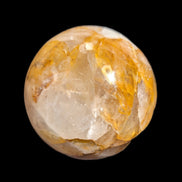 Yellow flower Calcite sphere from Madagascar 436g in sunshine - Rocks and Things Store