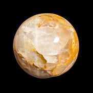 Yellow flower Calcite sphere from Madagascar 436g in sunshine - Rocks and Things Store