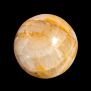 Yellow flower Calcite sphere from Madagascar 436g in sunshine - Rocks and Things Store