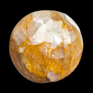 Yellow flower Calcite sphere from Madagascar 436g in sunshine - Rocks and Things Store