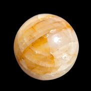 Yellow flower Calcite sphere from Madagascar 436g in sunshine - Rocks and Things Store