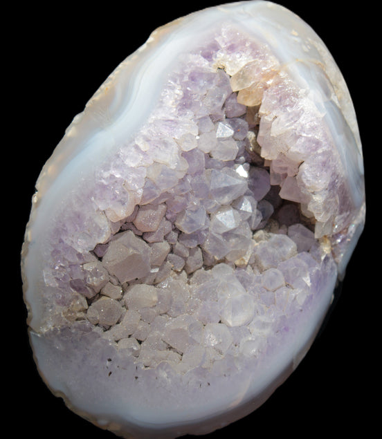 Amethyst Agate geode slice 404g - Rocks and Things Store