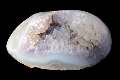 Amethyst Agate geode slice 404g Rocks and Things