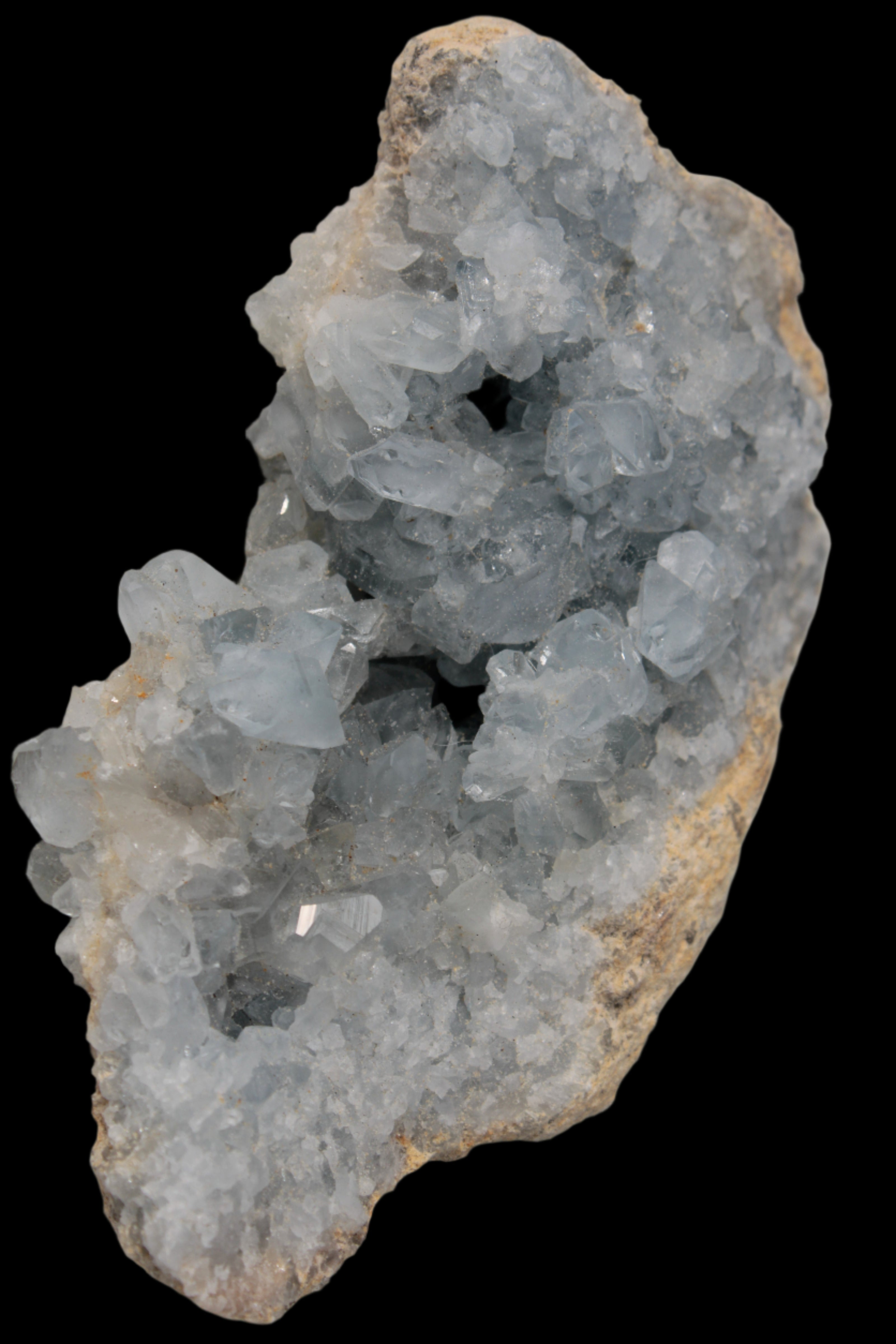 Celestite geode 314g in sunlight - Rocks and Things Store