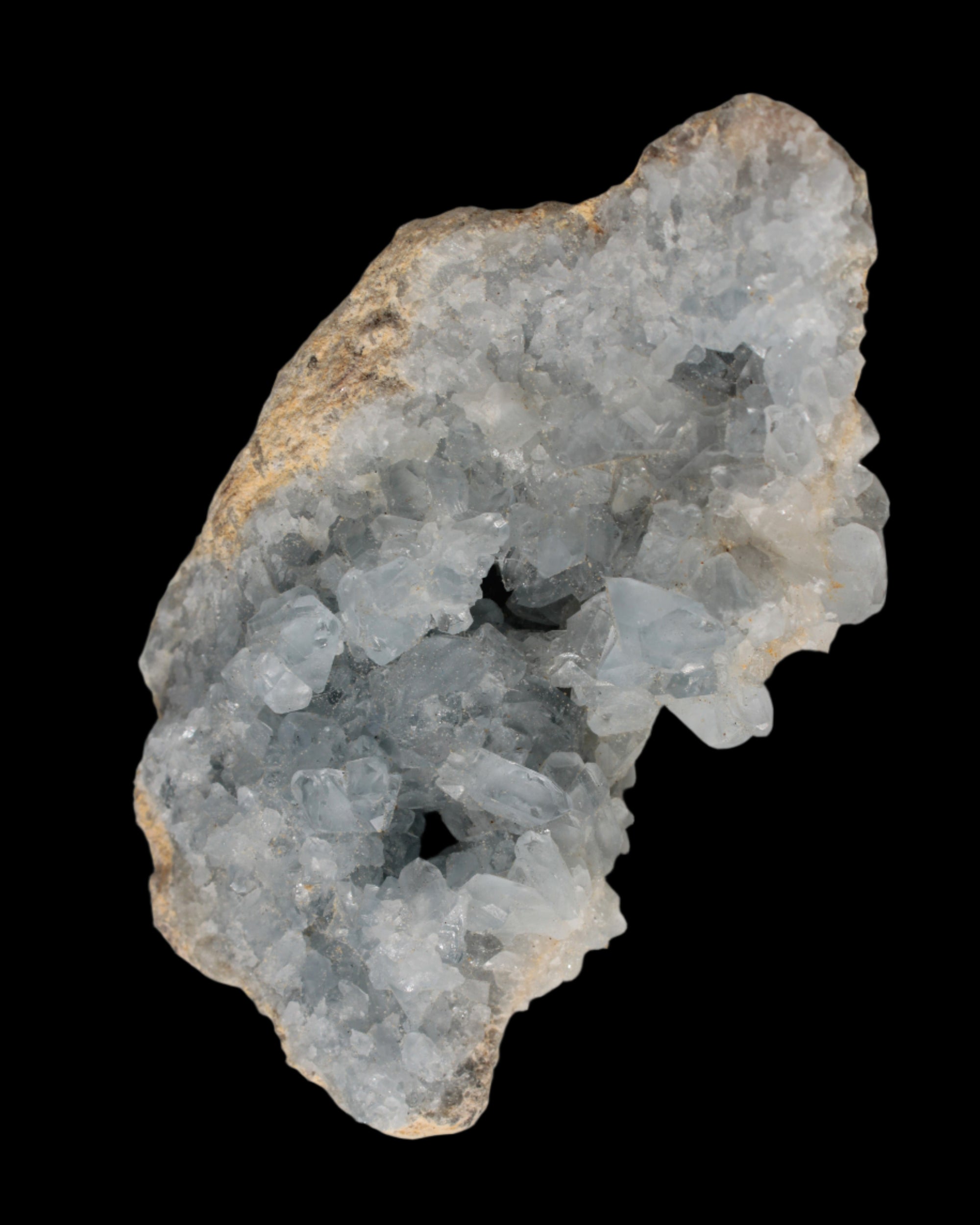 Celestite geode 314g in sunlight - Rocks and Things Store