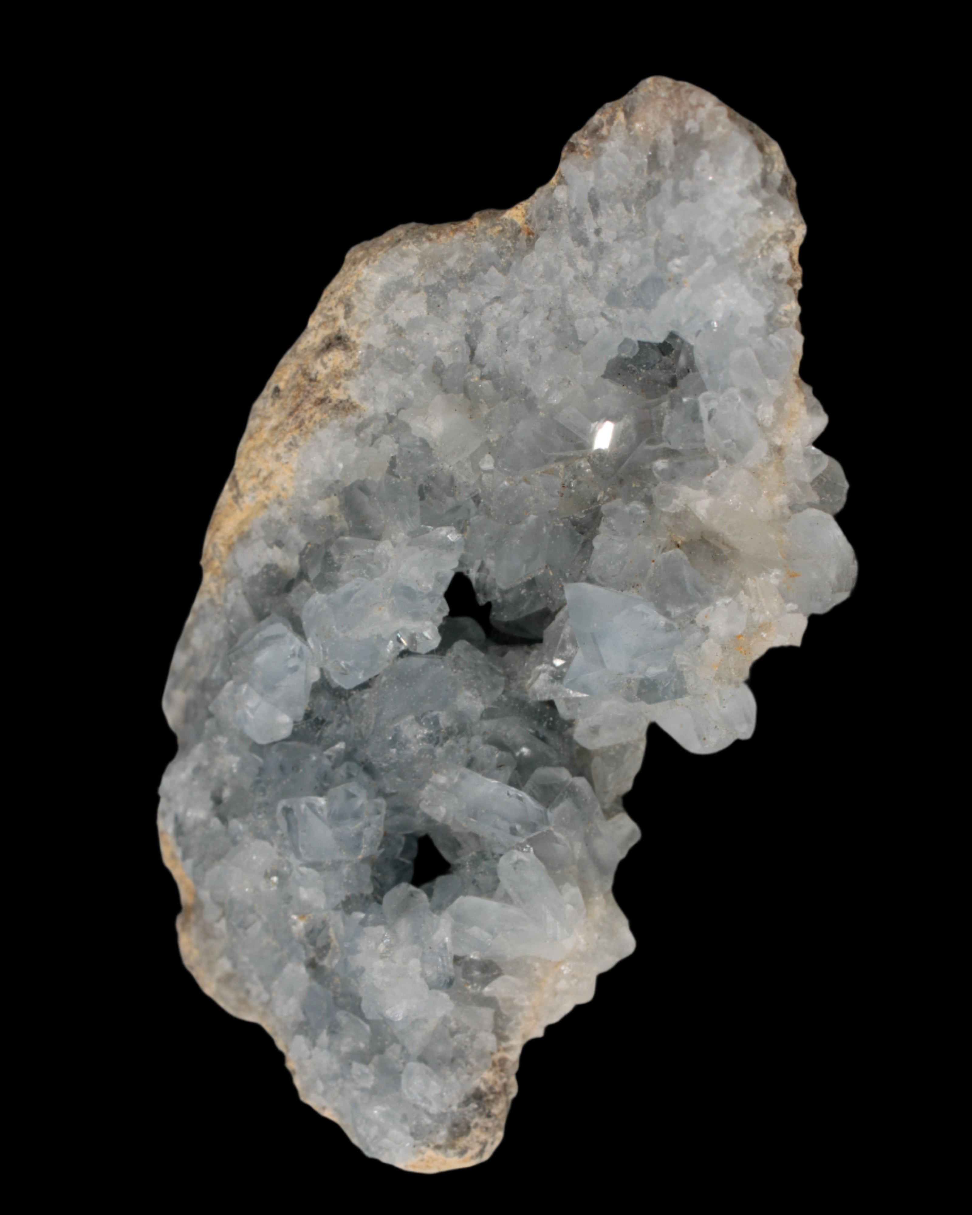 Celestite geode 314g in sunlight - Rocks and Things Store