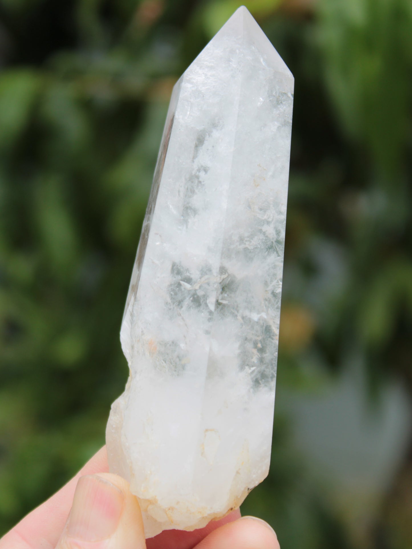 Quartz Yin/Yang wand crystal 198g