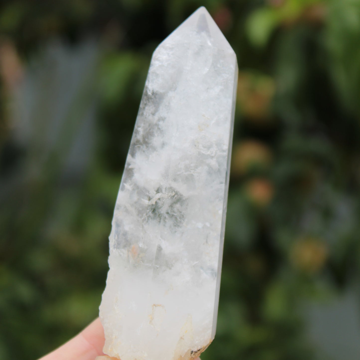 Quartz Yin/Yang wand crystal 198g