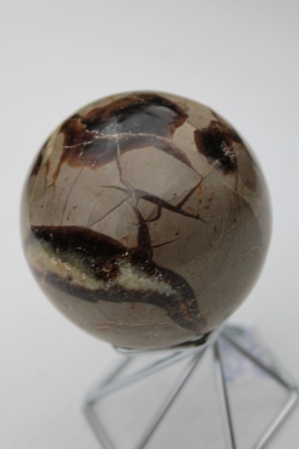 Septarian Dragon Stone sphere 322g Rocks and Things