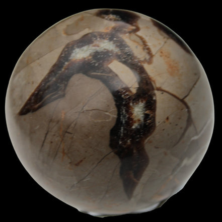 Septarian Dragon Stone sphere 322g in daylight - Rocks and Things Store