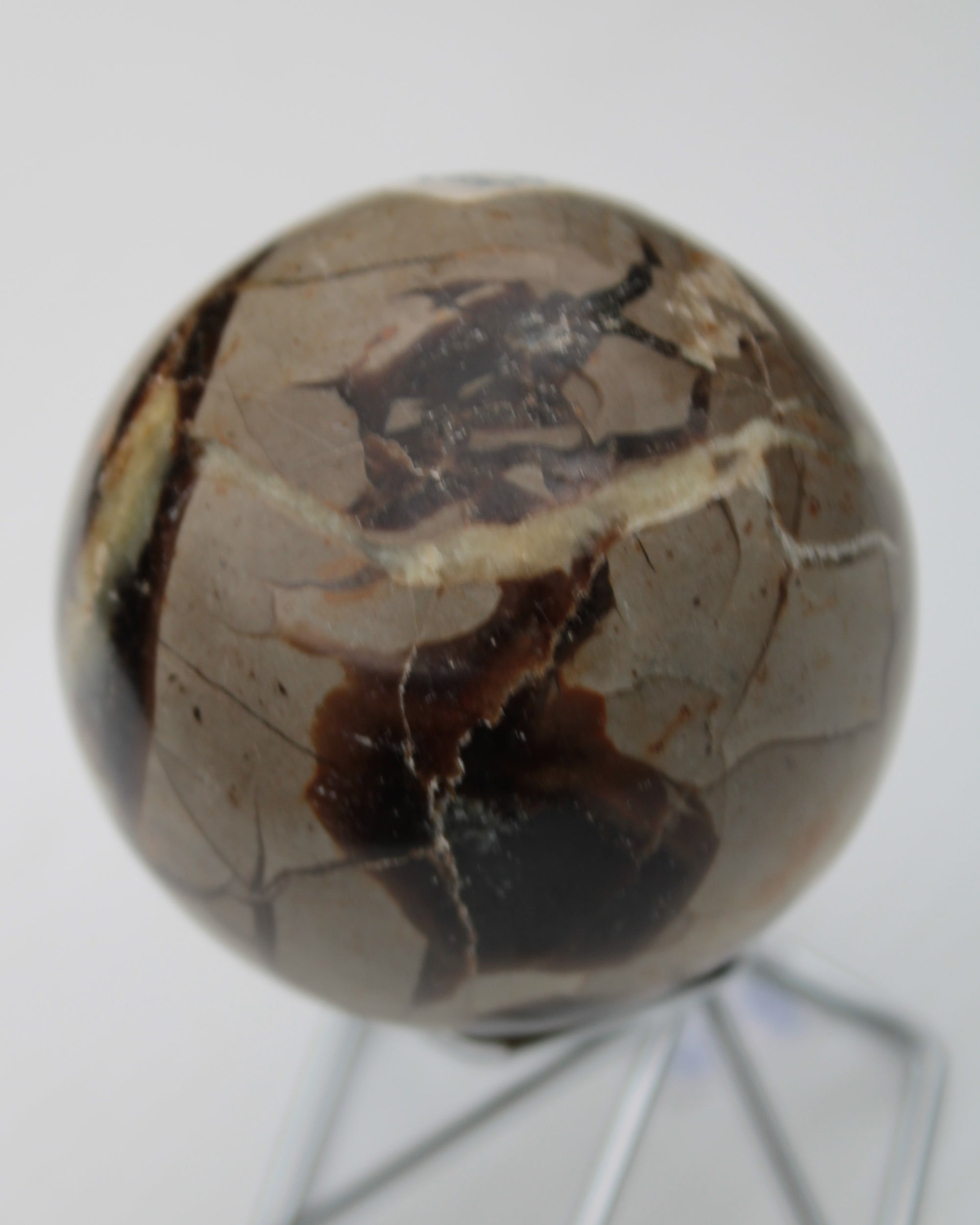 Septarian Dragon Stone sphere 322g Rocks and Things