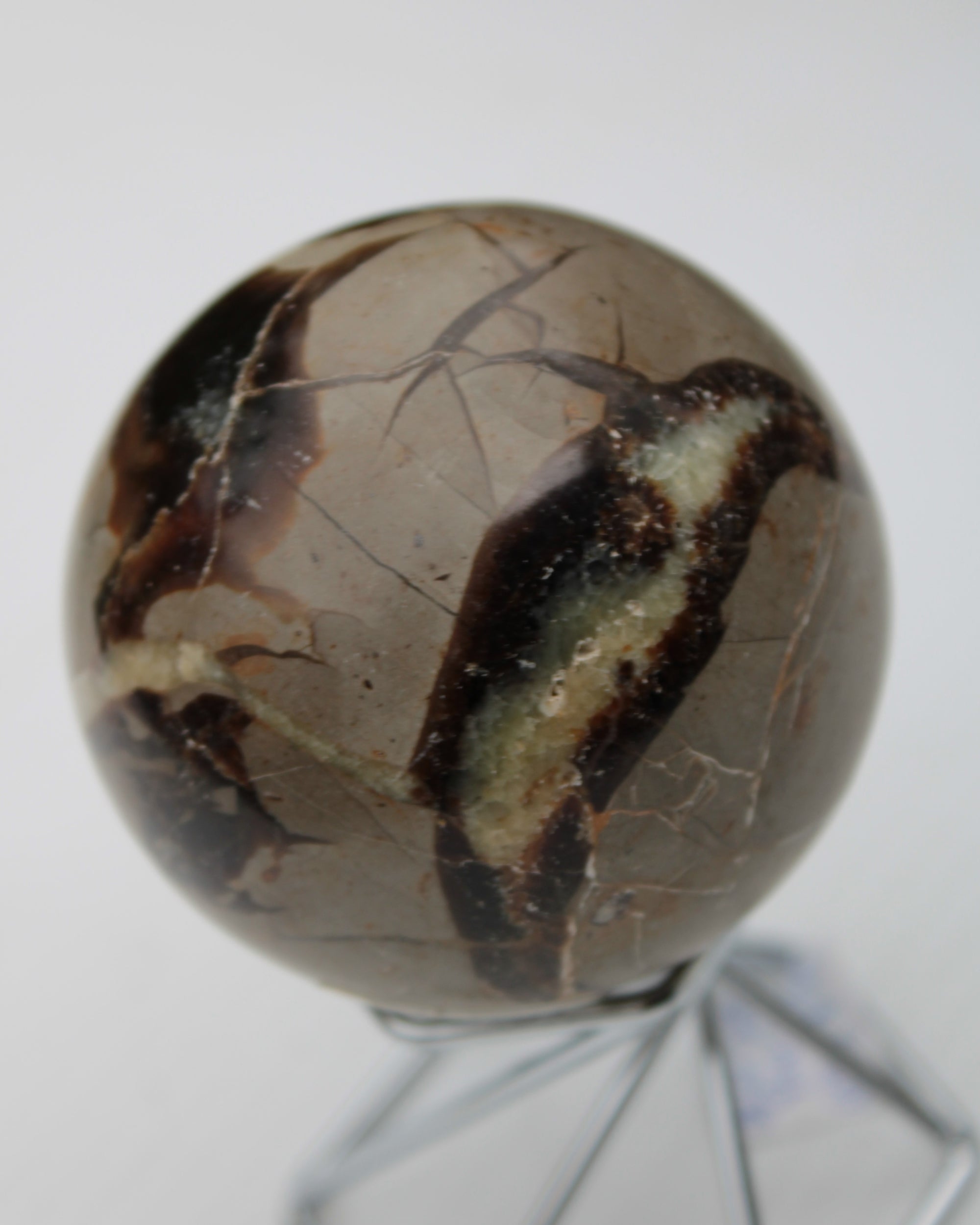 Septarian Dragon Stone sphere 322g Rocks and Things