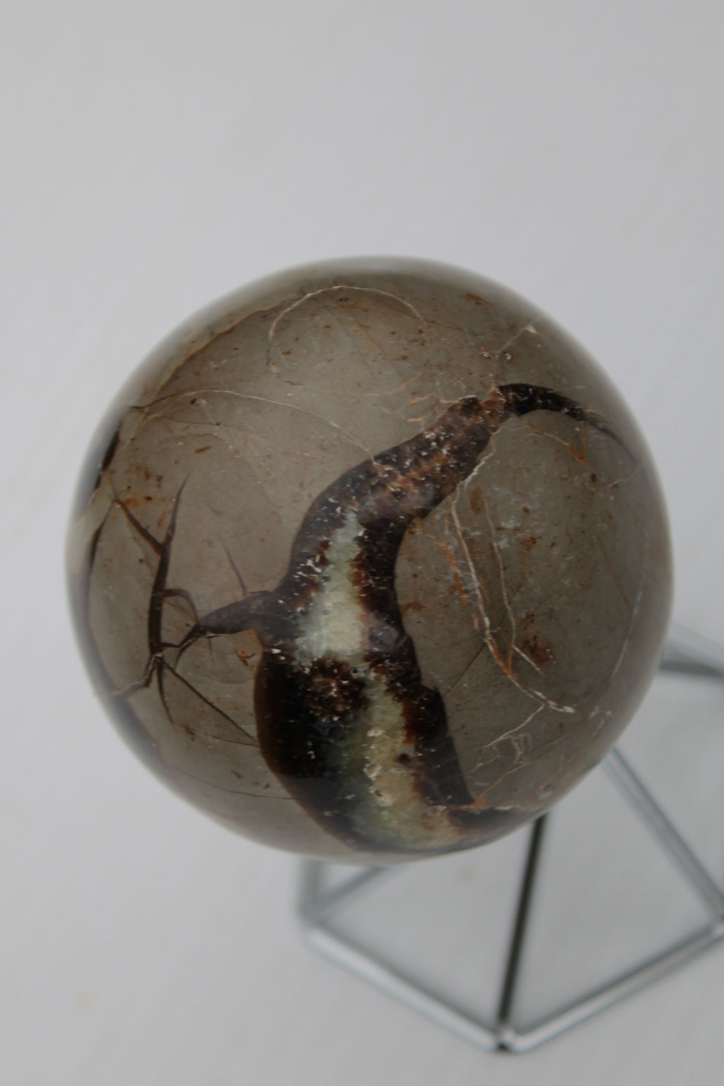 Septarian Dragon Stone sphere 322g Rocks and Things