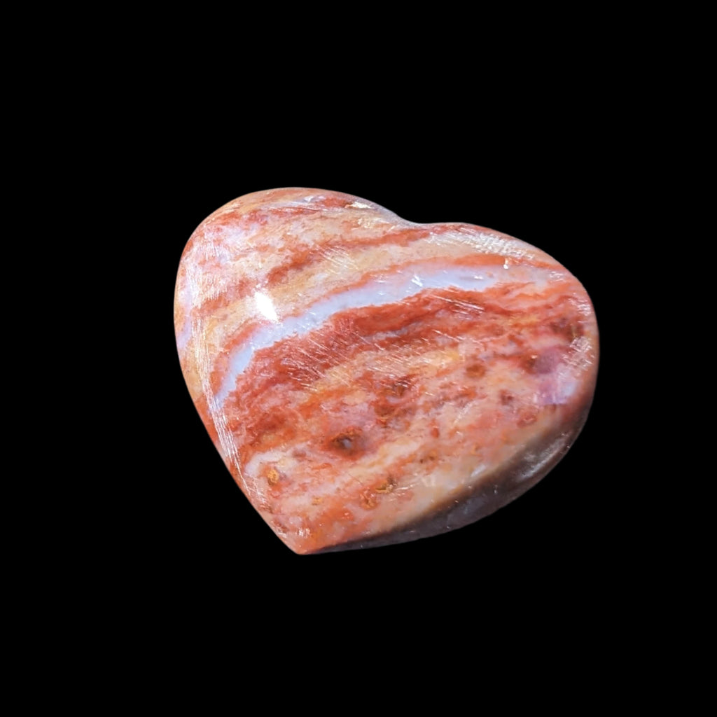 Petrified Wood heart 35mm 24g Rocks and Things