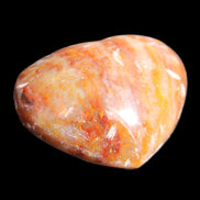 Petrified Wood heart 35mm 24g in sunlight - Rocks and Things Store