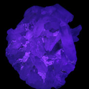 Clear Quartz cluster 100*77*33mm 242g in UV light - Rocks and Things Store