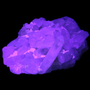 Clear Quartz cluster 100*77*33mm 242g in UV light - Rocks and Things Store