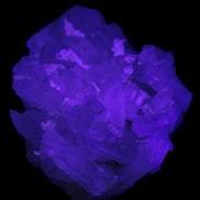 Clear Quartz cluster 100*77*33mm 242g in UV light - Rocks and Things Store