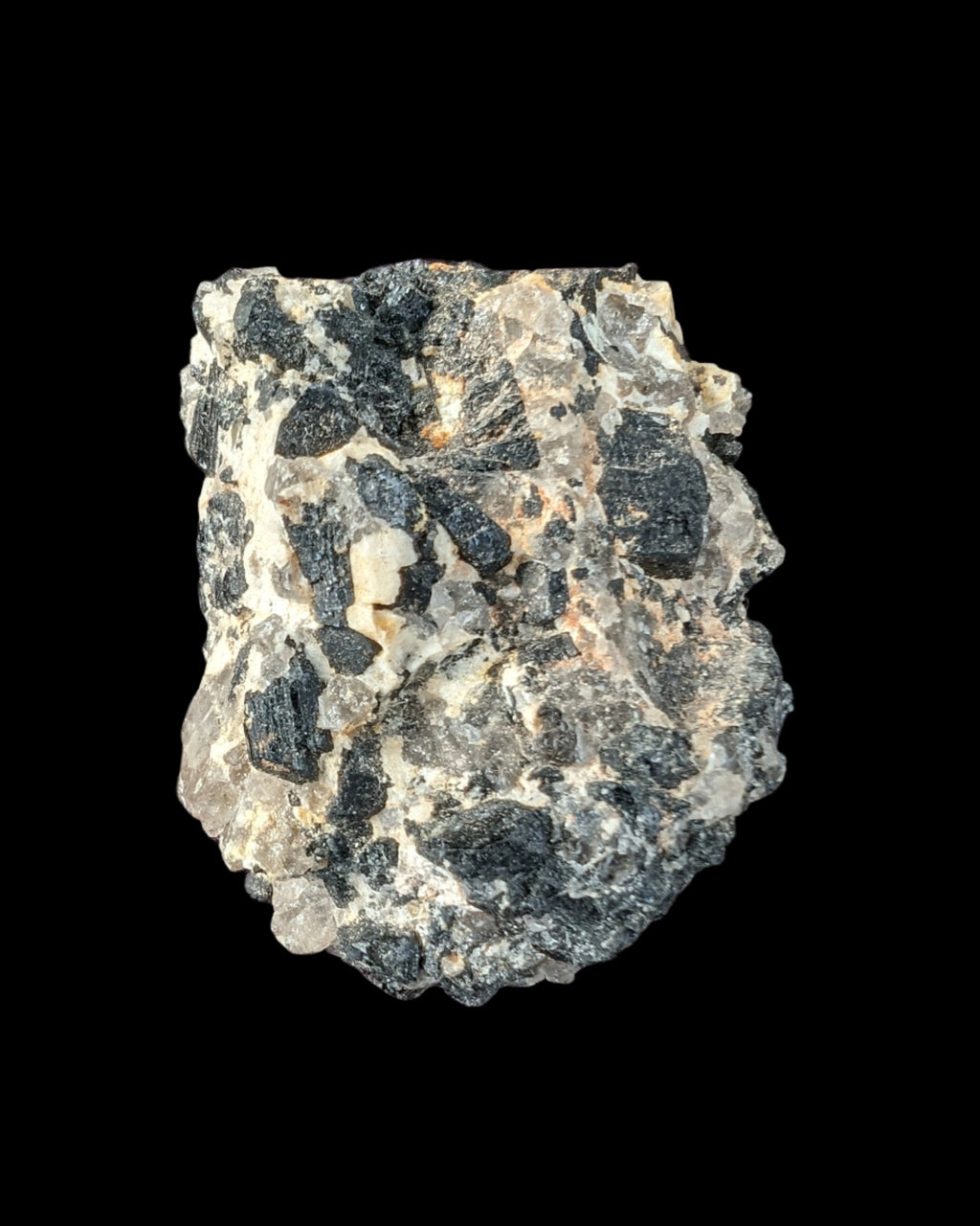 Black Tourmaline cluster in matrix with Quartz 62g Rocks and Things