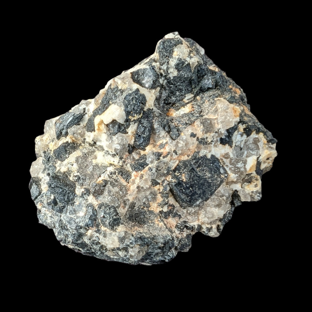 Black Tourmaline cluster in matrix with Quartz 62g - Rocks and Things Store