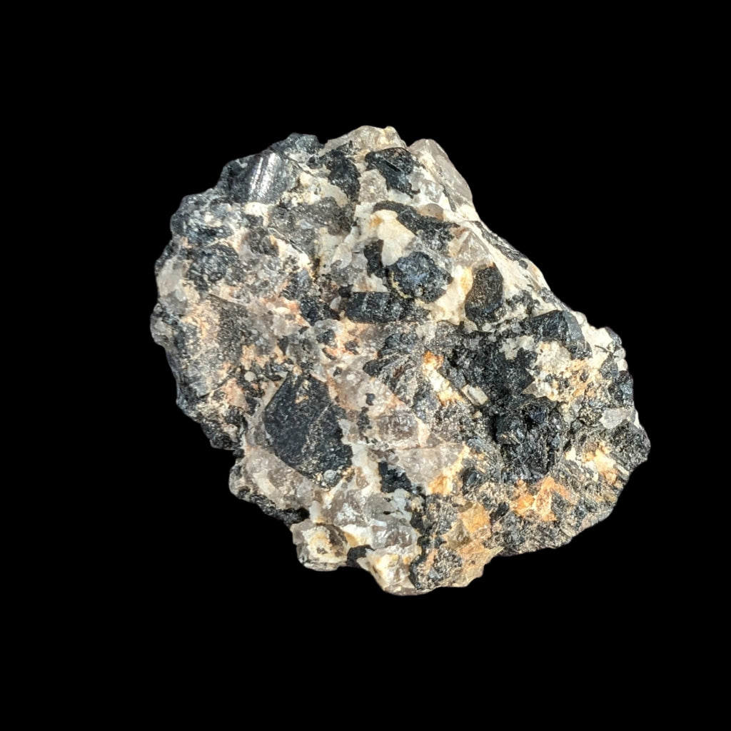 Black Tourmaline cluster in matrix with Quartz 62g - Rocks and Things Store