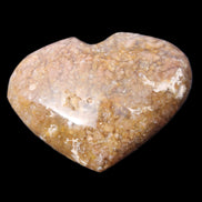 Cherry Blossom Agate heart 89g in sunlight - Rocks and Things Store