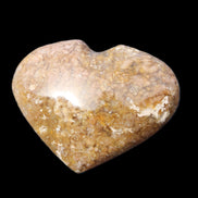 Cherry Blossom Agate heart 89g in sunlight - Rocks and Things Store