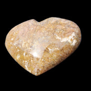 Cherry Blossom Agate heart 89g in sunlight - Rocks and Things Store