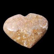 Cherry Blossom Agate heart 89g in sunlight - Rocks and Things Store