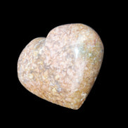 Cherry Blossom Agate heart 89g in sunlight - Rocks and Things Store