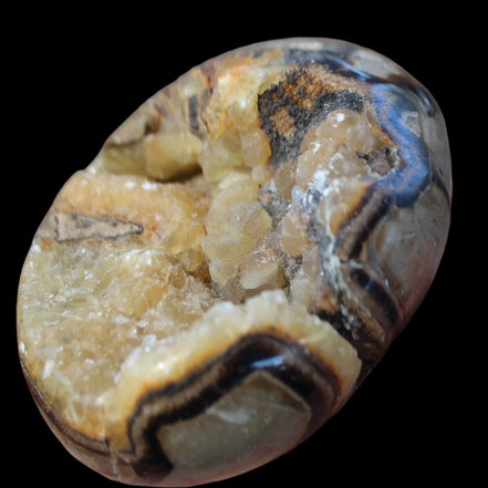 Septarian Dragon Stone geode egg 392g in sunlight - Rocks and Things Store