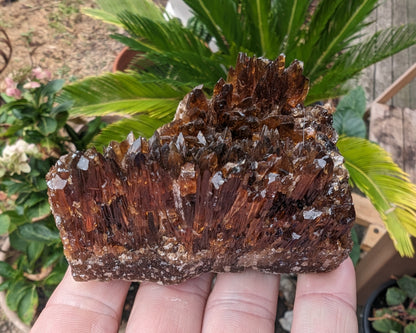 Honeycomb Calcite UV-reactive cluster 208g