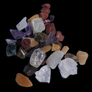 Pretty tiny mixed crystal polished chips 10g - Rocks and Things Store
