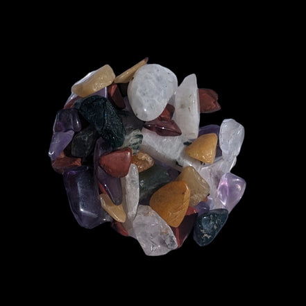 Pretty tiny mixed crystal polished chips 10g - Rocks and Things Store
