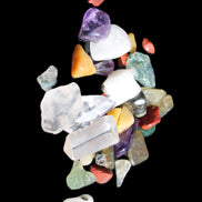 Pretty tiny mixed crystal polished chips 10g in sunlight - Rocks and Things Store