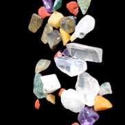 Pretty tiny mixed crystal polished chips 10g in sunlight - Rocks and Things Store