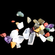 Pretty tiny mixed crystal polished chips 10g in sunlight - Rocks and Things Store