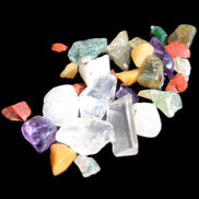 Pretty tiny mixed crystal polished chips 10g in sunlight - Rocks and Things Store