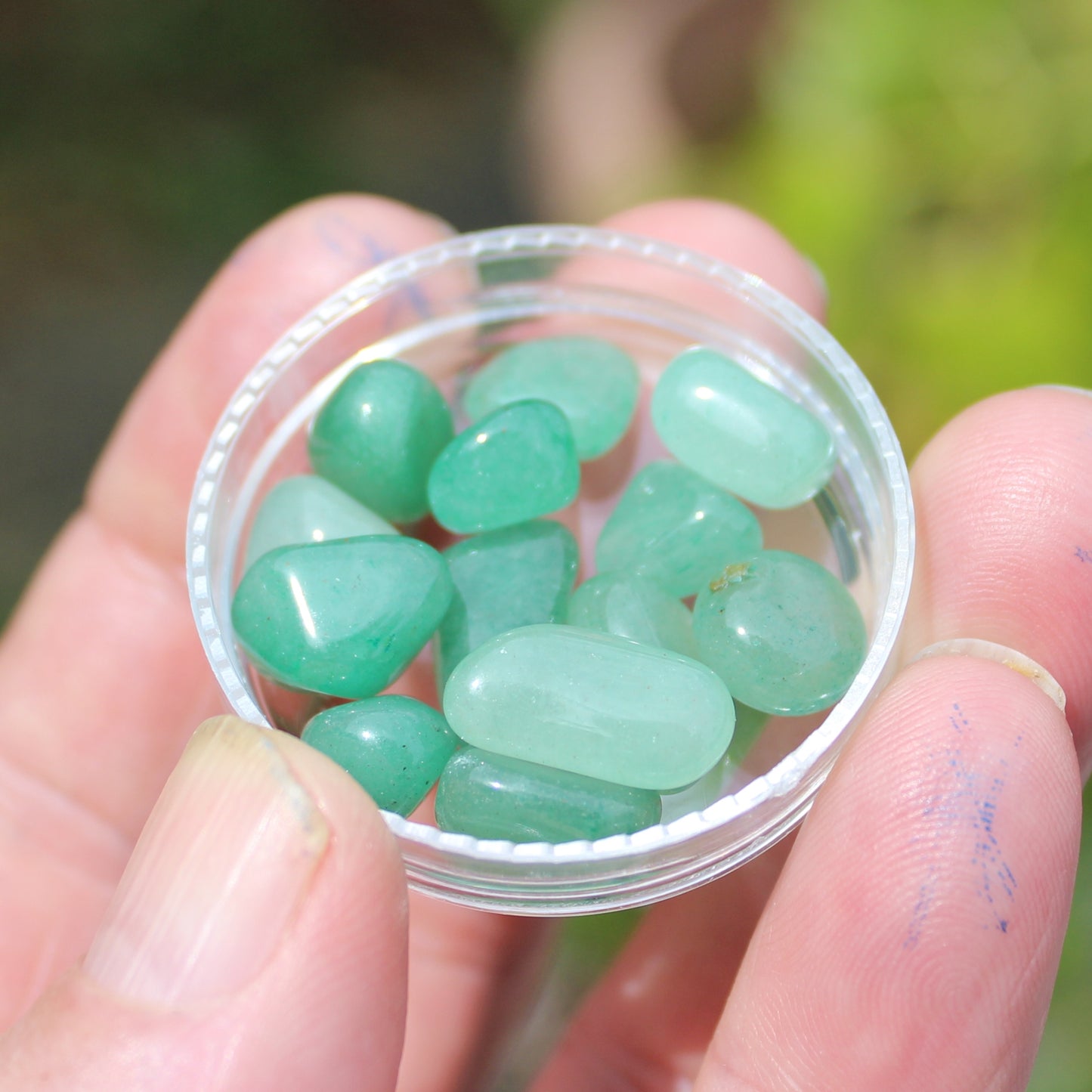 Aventurine polished gravel 9-11g Rocks and Things