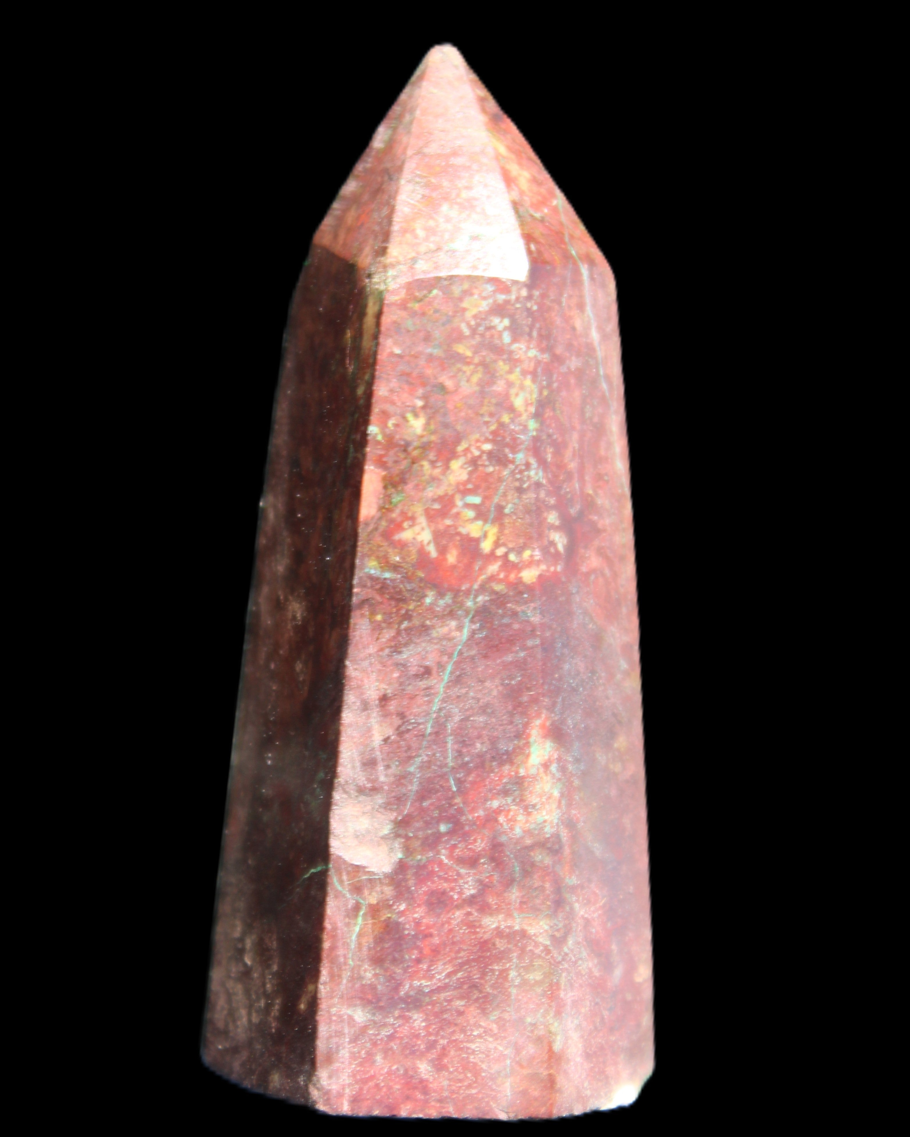 Chrysocolla wand 62mm 63g in sunlight - Rocks and Things Store