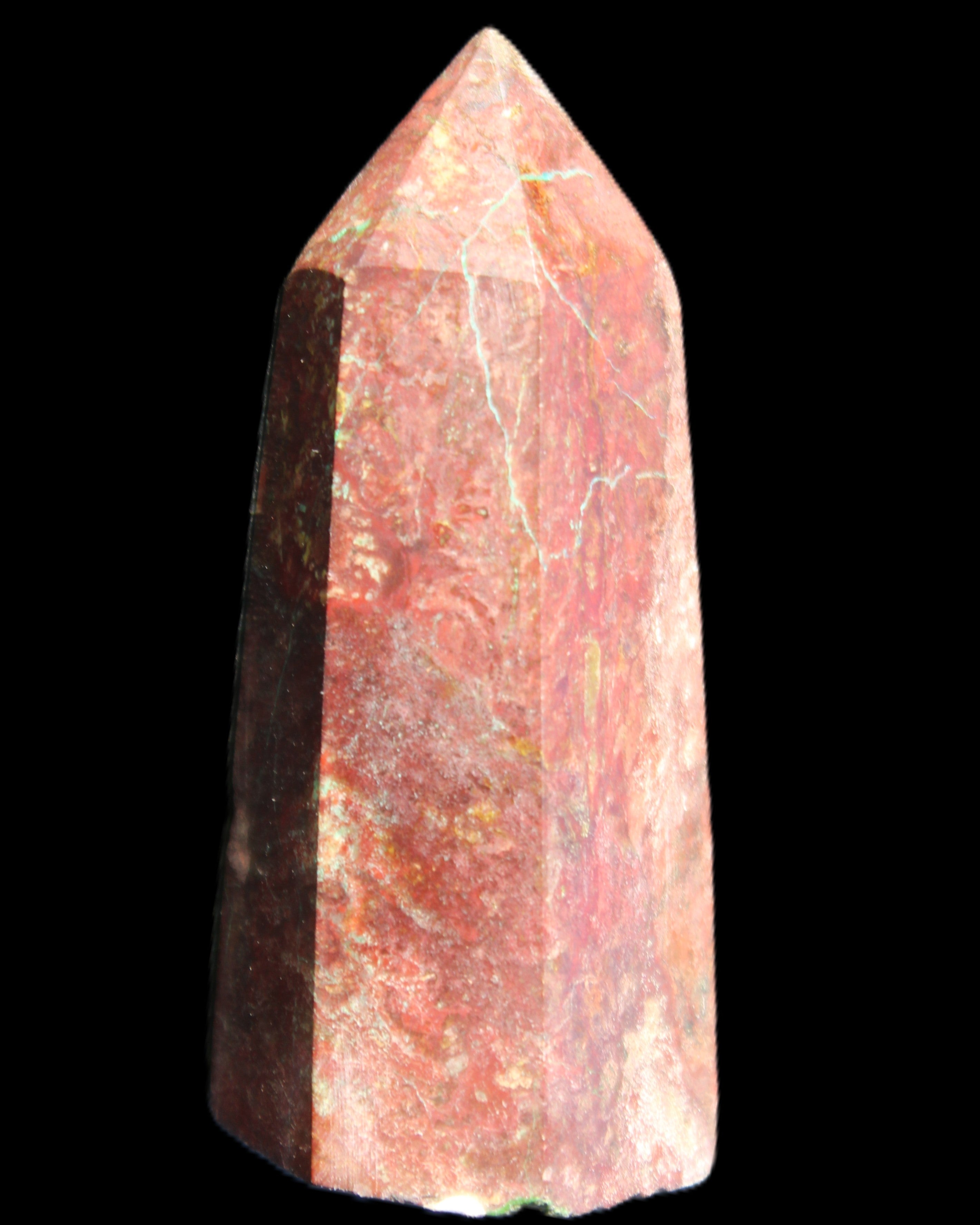 Chrysocolla wand 62mm 63g in sunlight - Rocks and Things Store