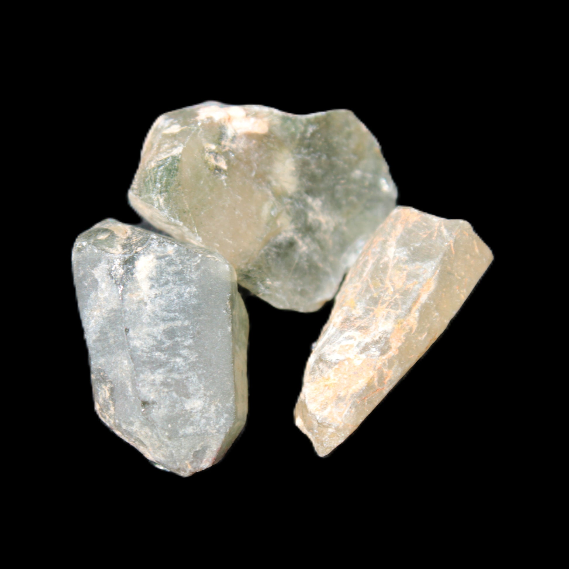 Green hair 5 Quartz points 12g Rocks and Things Store