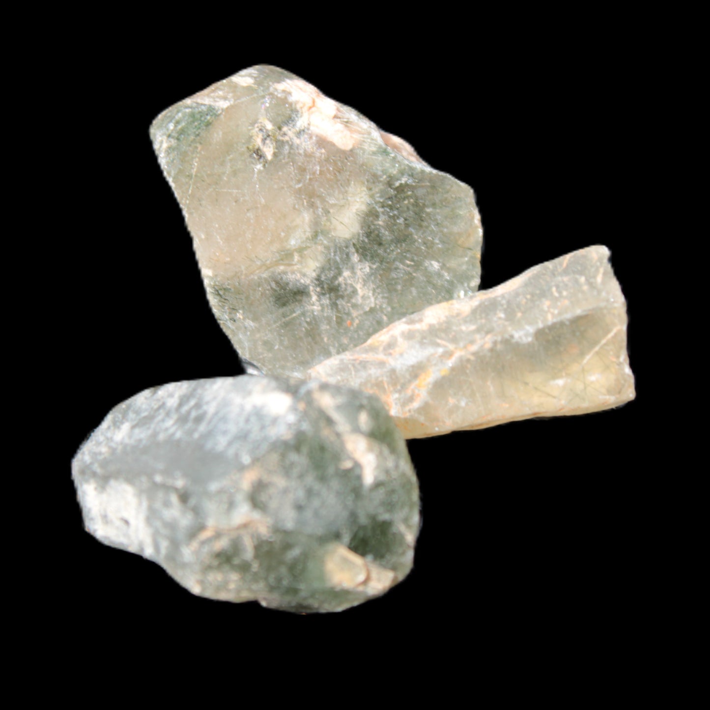 Green hair 5 Quartz points 12g Rocks and Things Store