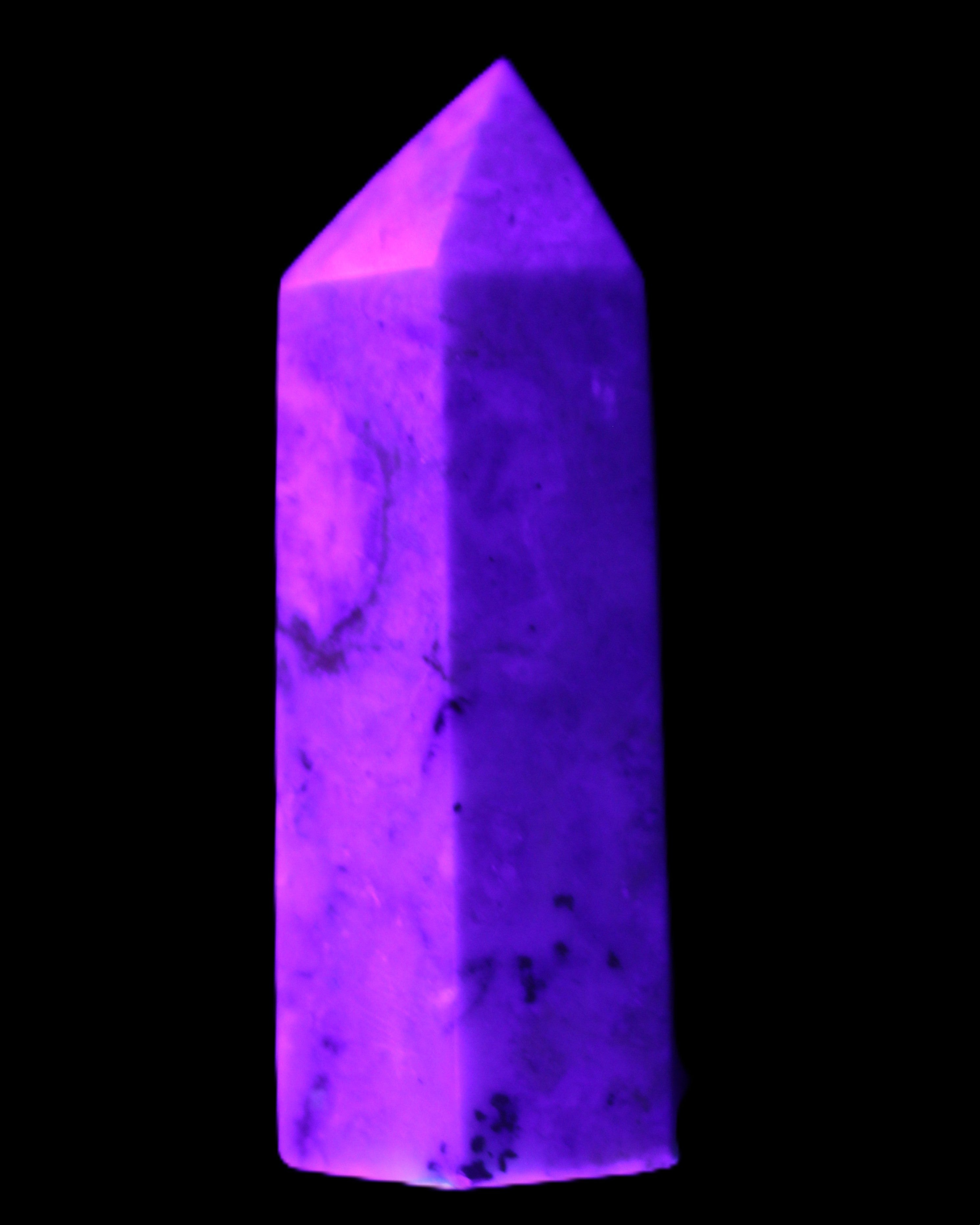Pietersite wand 67mm 64g in UV light - Rocks and Things Store
